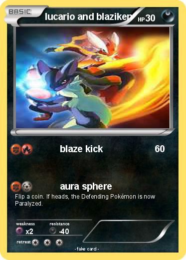 Pokemon lucario and blaziken