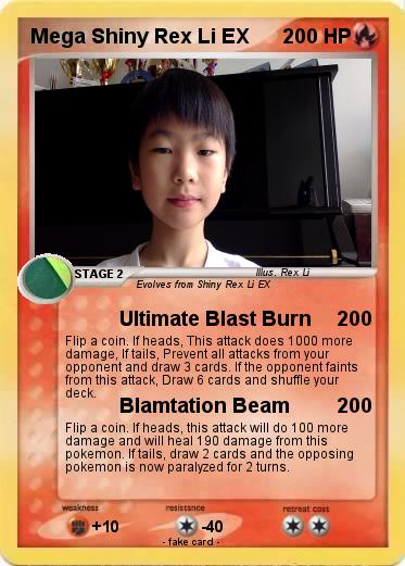 Pokemon Mega Shiny Rex Li EX