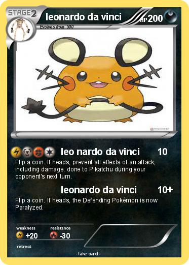 Pokemon leonardo da vinci
