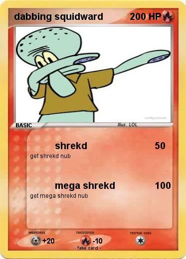 Pokemon dabbing squidward
