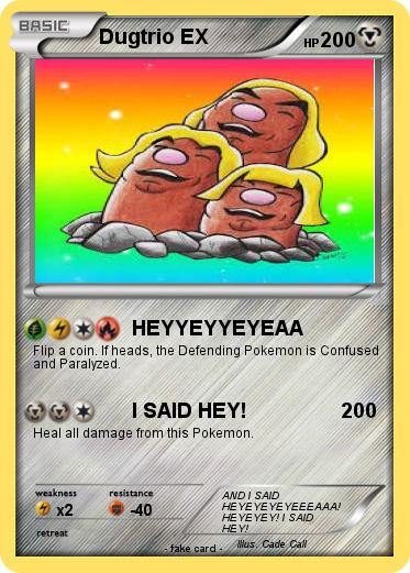 Pokemon Dugtrio EX