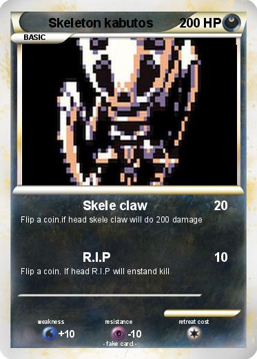 Pokemon Skeleton kabutos