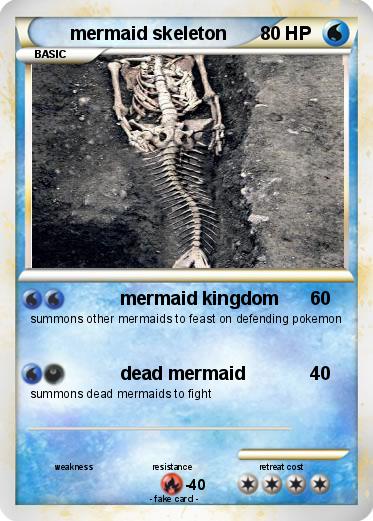 Pokemon mermaid skeleton