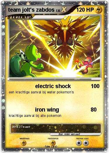 Pokemon team jolt's zabdos