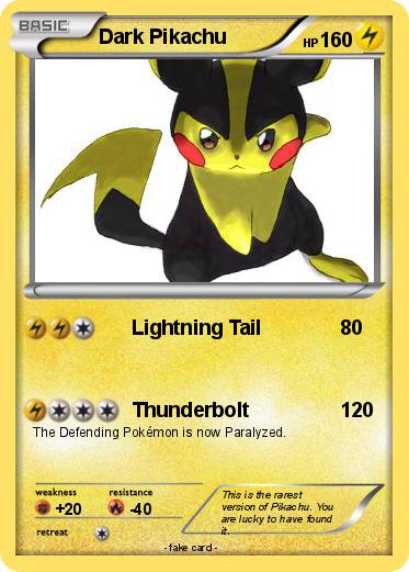 Pokemon Dark Pikachu