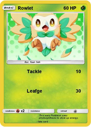 Pokemon Rowlet