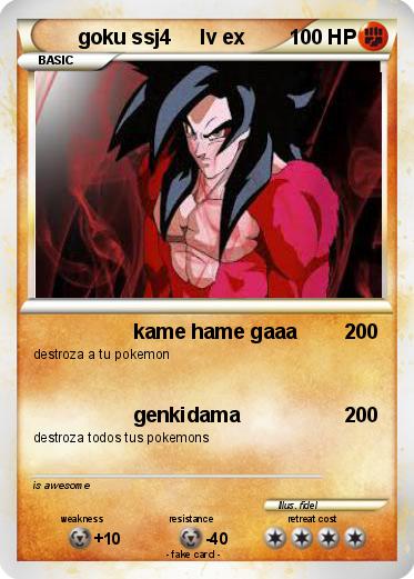 Pokemon goku ssj4     lv ex