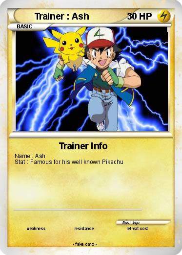 Pokemon Trainer : Ash