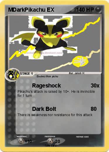 Pokemon MDarkPikachu EX