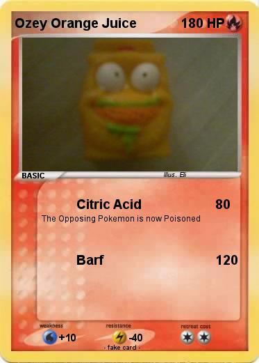 Pokemon Ozey Orange Juice
