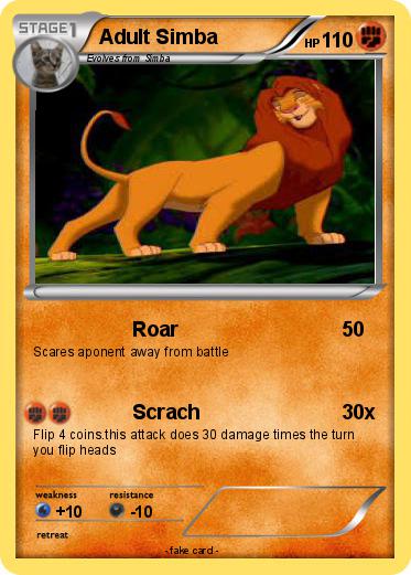 Pokemon Adult Simba