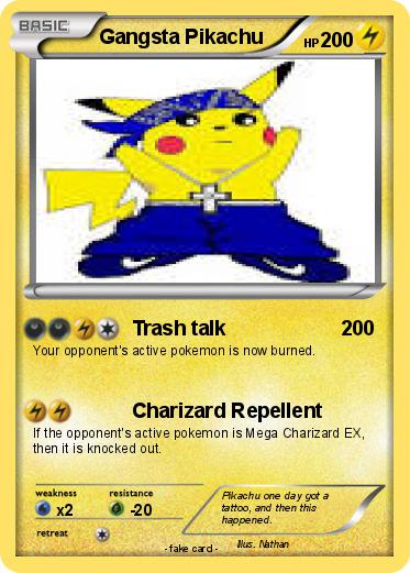 Pokemon Gangsta Pikachu