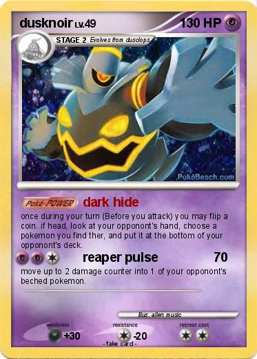 Pokemon dusknoir