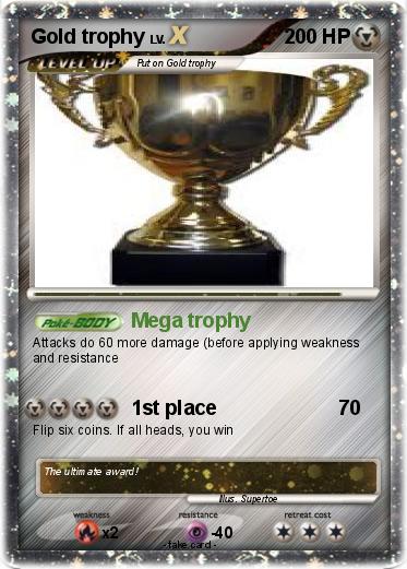 Pokemon Gold trophy
