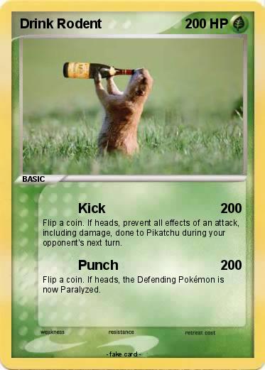 Pokemon Drink Rodent