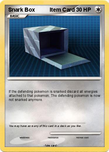 Pokemon Snark Box          Item Card