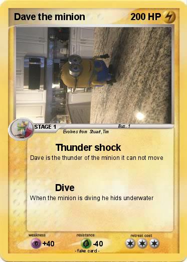 Pokemon Dave the minion