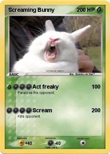 Pokemon Screaming Bunny