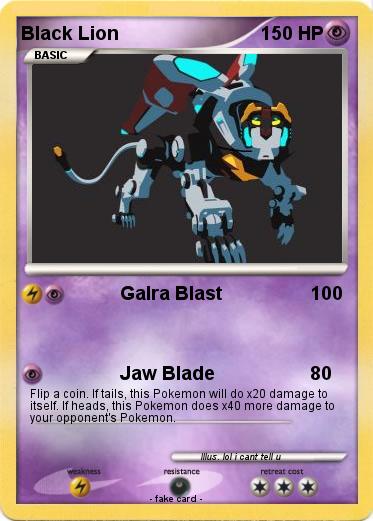 Pokemon Black Lion