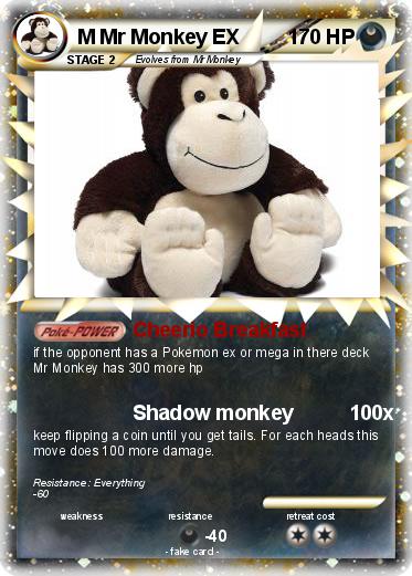 Pokemon M Mr Monkey EX