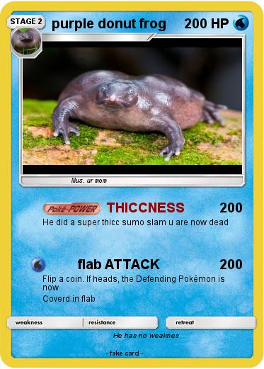 Pokemon purple donut frog