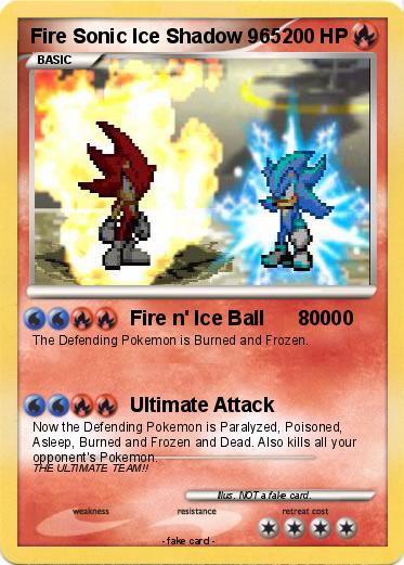 Pokemon Fire Sonic Ice Shadow 965