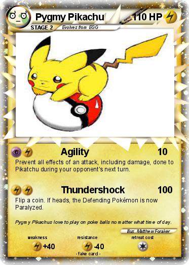 Pokemon Pygmy Pikachu