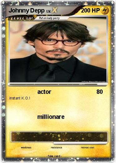 Pokemon Johnny Depp