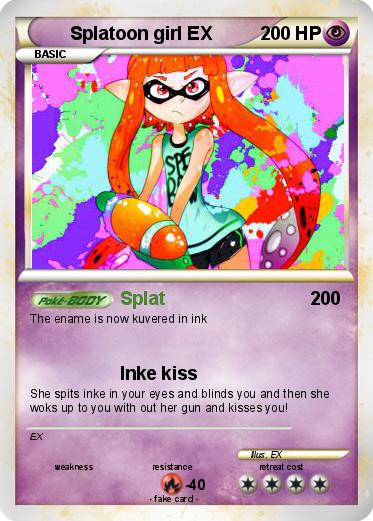 Pokemon Splatoon girl EX
