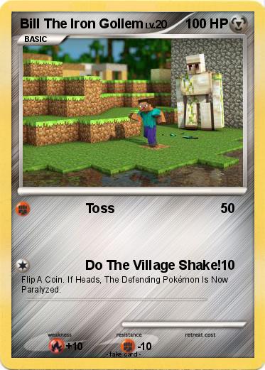 Pokemon Bill The Iron Gollem