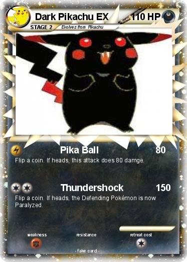 Pokemon Dark Pikachu EX