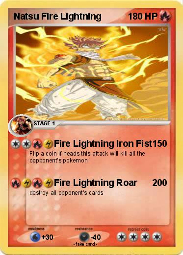 Pokemon Natsu Fire Lightning