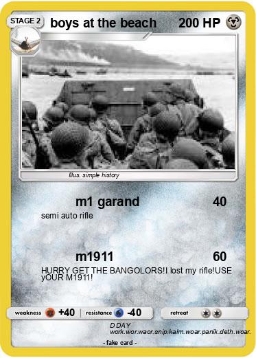 Pokemon boys at the beach