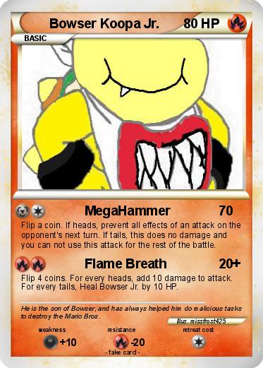 Pokemon Bowser Koopa Jr.
