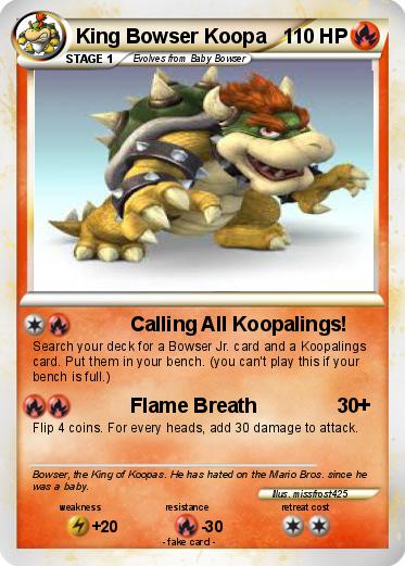 Pokemon King Bowser Koopa