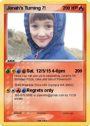 Pokemon Jonah's Turning 7!