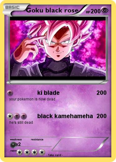 Pokemon Goku black rose