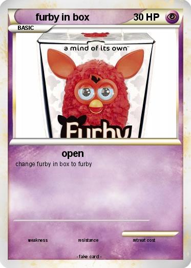 Pokemon furby in box