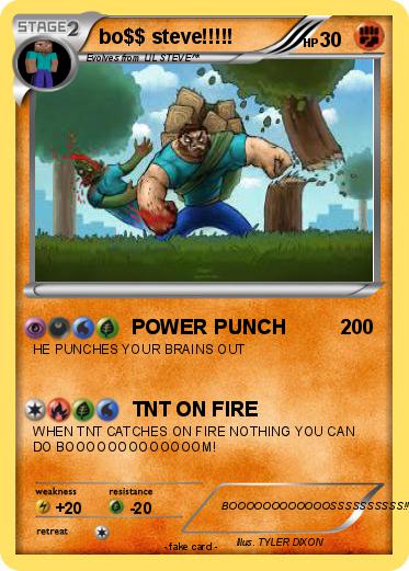 Pokemon bo$$ steve!!!!!