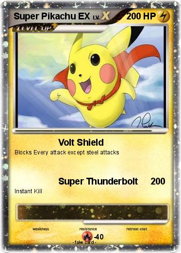 Pokemon Super Pikachu EX