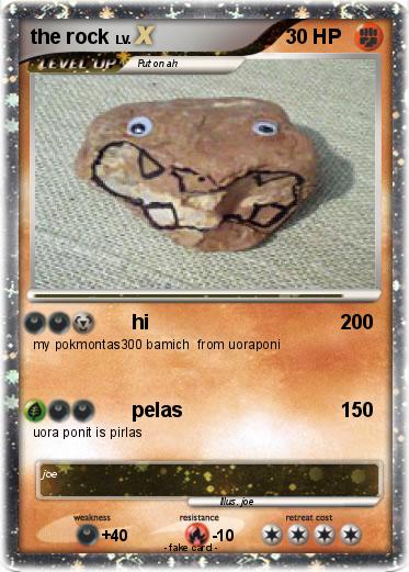 Pokemon the rock