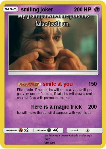 Pokemon smiling joker
