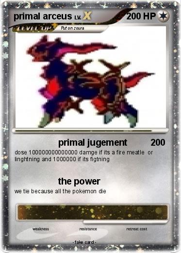 Pokemon primal arceus