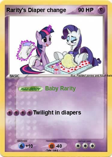 Pokemon Rarity's Diaper change