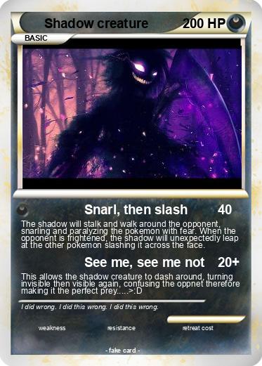 Pokemon Shadow creature