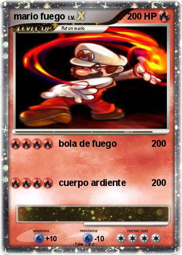 Pokemon mario fuego
