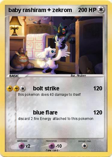Pokemon baby rashiram + zekrom