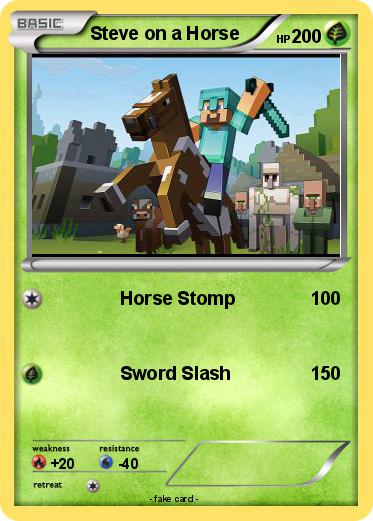 Pokemon Steve on a Horse