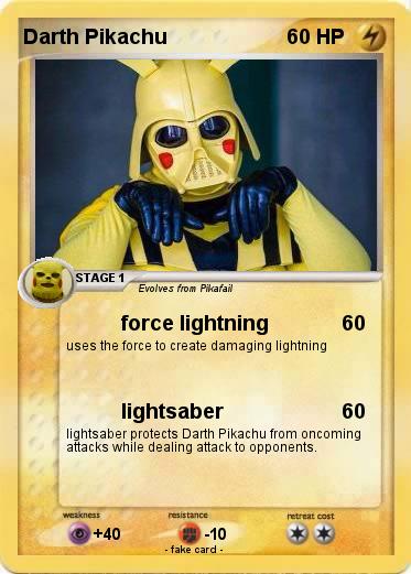 Pokemon Darth Pikachu