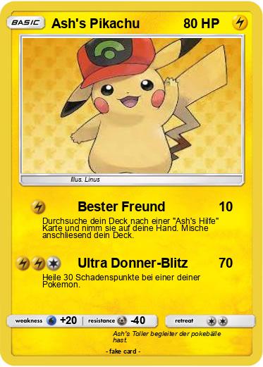 Pokemon Ash's Pikachu